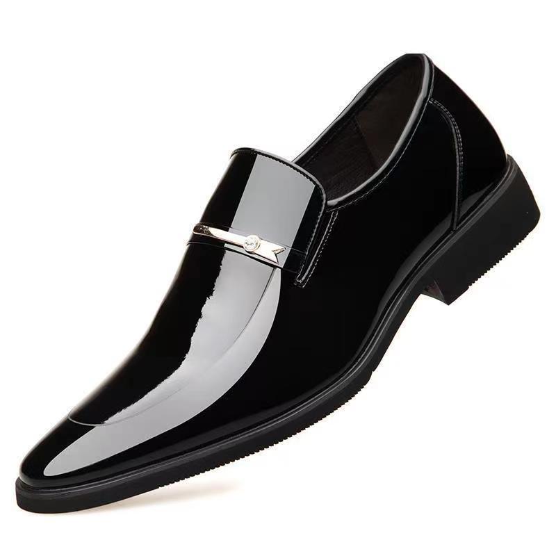New arrival business formal leather shoes men's casual wedding groom british heightening summer breathable youth pointed toe men's shoes