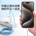 Colorful macaron braided pd60w charging cable, compatible with apple iphone 15 and iphone 16, apple fast charging data cable
