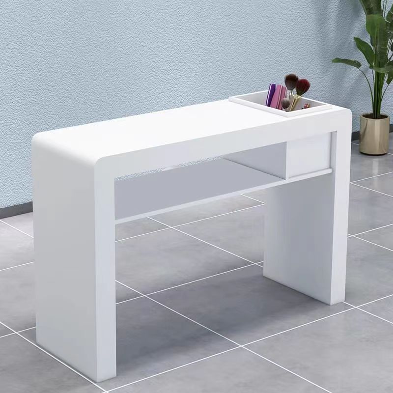 Nail art table net manicure table paint single double groove storage box embedded vacuum cleaner simple Japanese nail salon