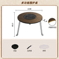 Home outdoor barbecue grill smokeless barbecue portable foldable barbecue table charcoal barbecue outdoor courtyard tea making around the stove