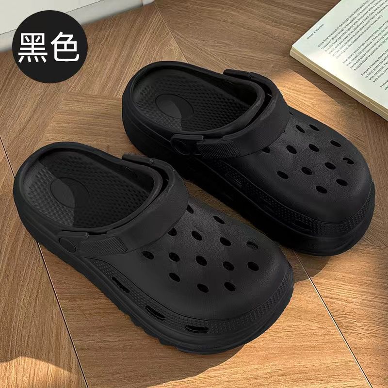 New arrival crocs women's summer 2025 new arrival shit-stepping outwear nurse thick solenon-slip toe cap sandals and slippers for women