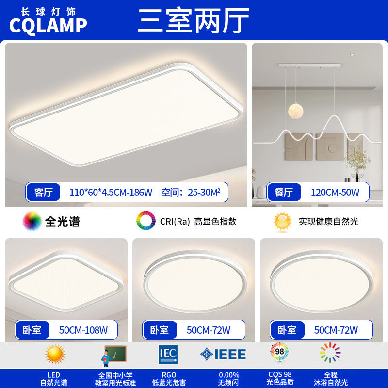 Living room ceiling light led highlight advanced sense simple and minimalist main light Zhongshan home improvement lighting package whole house combination