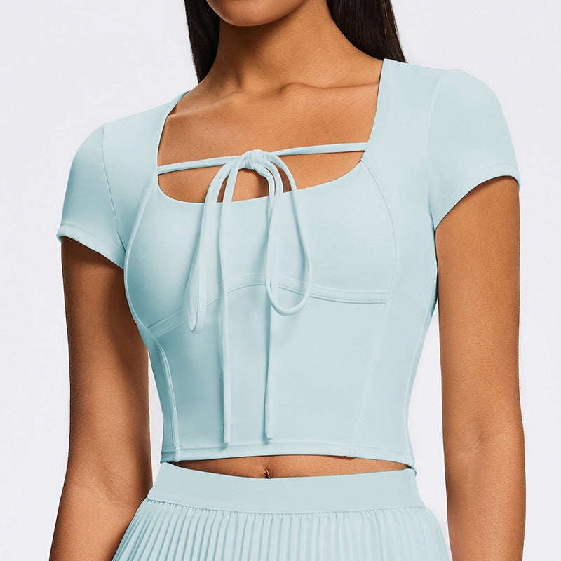 Spring/summer new tennis skirt set badminton sports skirt short skirt two-piece set golf yoga skirt wholesale women's
