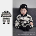 Baby boy romper - new spring/autumn collection - infant clothing - autumn polo collar - long sleeve outfit for infants and toddlers