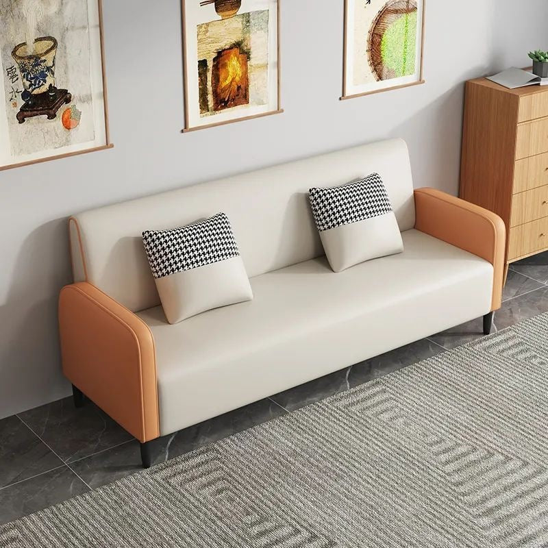 Scandinavian small apartment sofa double three-person living room rental room casual modern apartment simple popular sofa
