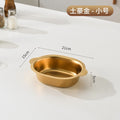Korean stainless steel oval ramen basin steamed vegetable basin commercial baked rice bowl fried chicken plate flats salad bowl side dish bowl