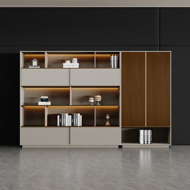 Retro file cabinet, office wall-mounted storage cabinet, storage cabinet, luxury boss background cabinet, bookcase floor