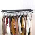 Wall-mounted side rack children's clothing store decoration clothes rack wavy side-mounted women's clothing front-mounted side rack wall-mounted clothes
