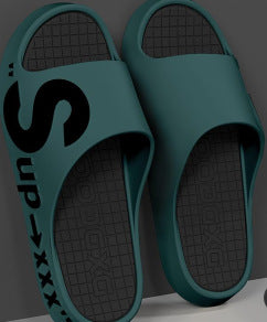 "cloud-like comfort: men's summer slippers - indoor, home, soft sole, non-slip, trendy, athletic, outdoor, couple's casual sandals"
