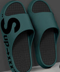 "cloud-like comfort: men's summer slippers - indoor, home, soft sole, non-slip, trendy, athletic, outdoor, couple's casual sandals"