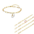 Exportnew arrival paper clip chain letter pendant bracelet anklet fashionfashion diamond letter anklet bracelet for women