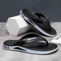 Trendy new flip-flops for men, summer slippers, korean style outdoor anti-slip thong sandals, beach shoes wholesale