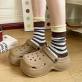 Baotou crocs women's breathable thickenedbottom outer wear eva sandals half slippers women's summer non-slip new arrival sandals