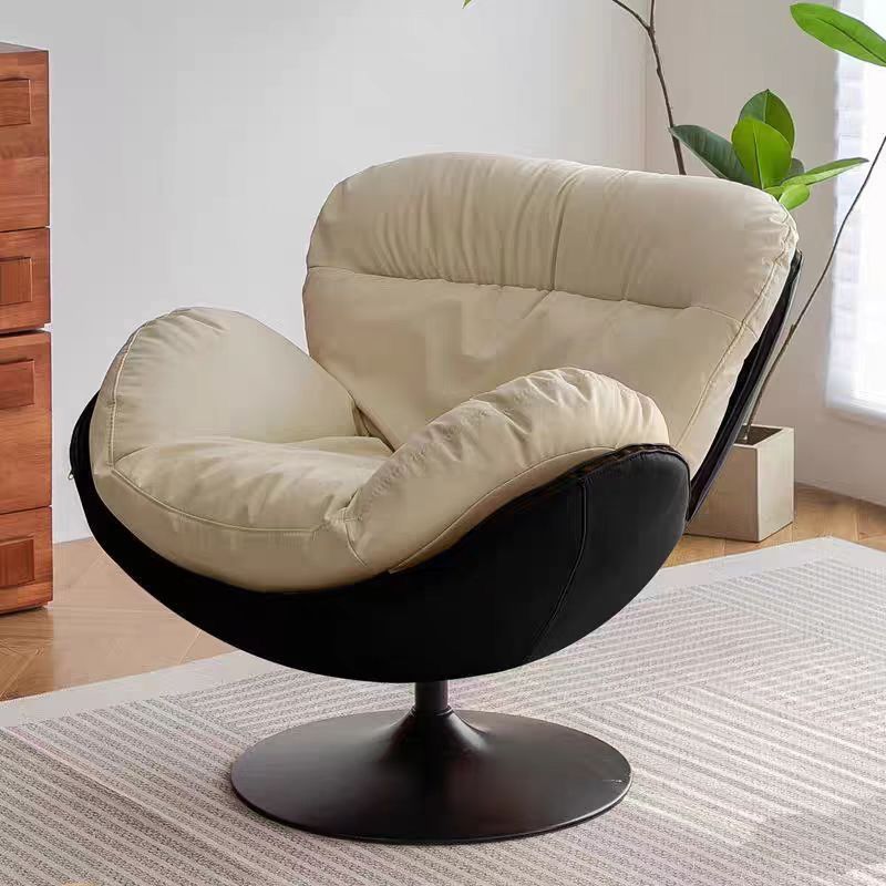 Rotate eggshell sofa chair light luxury single sofa casual balcony lazy italian normcore living room snail