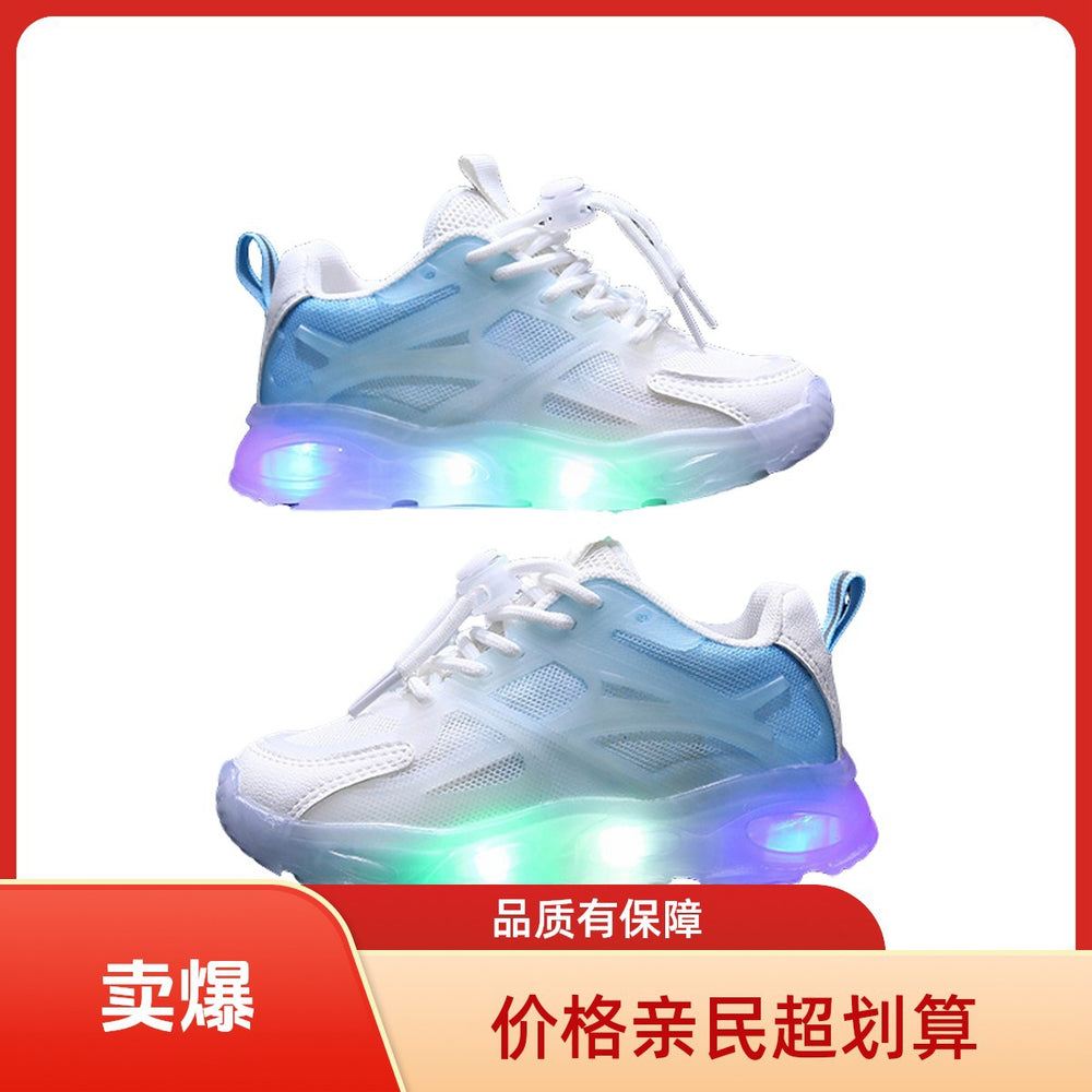Children's sports shoes summernew arrival mesh shoes breathable bright light mesh kids dad shoes boys shoes summer style