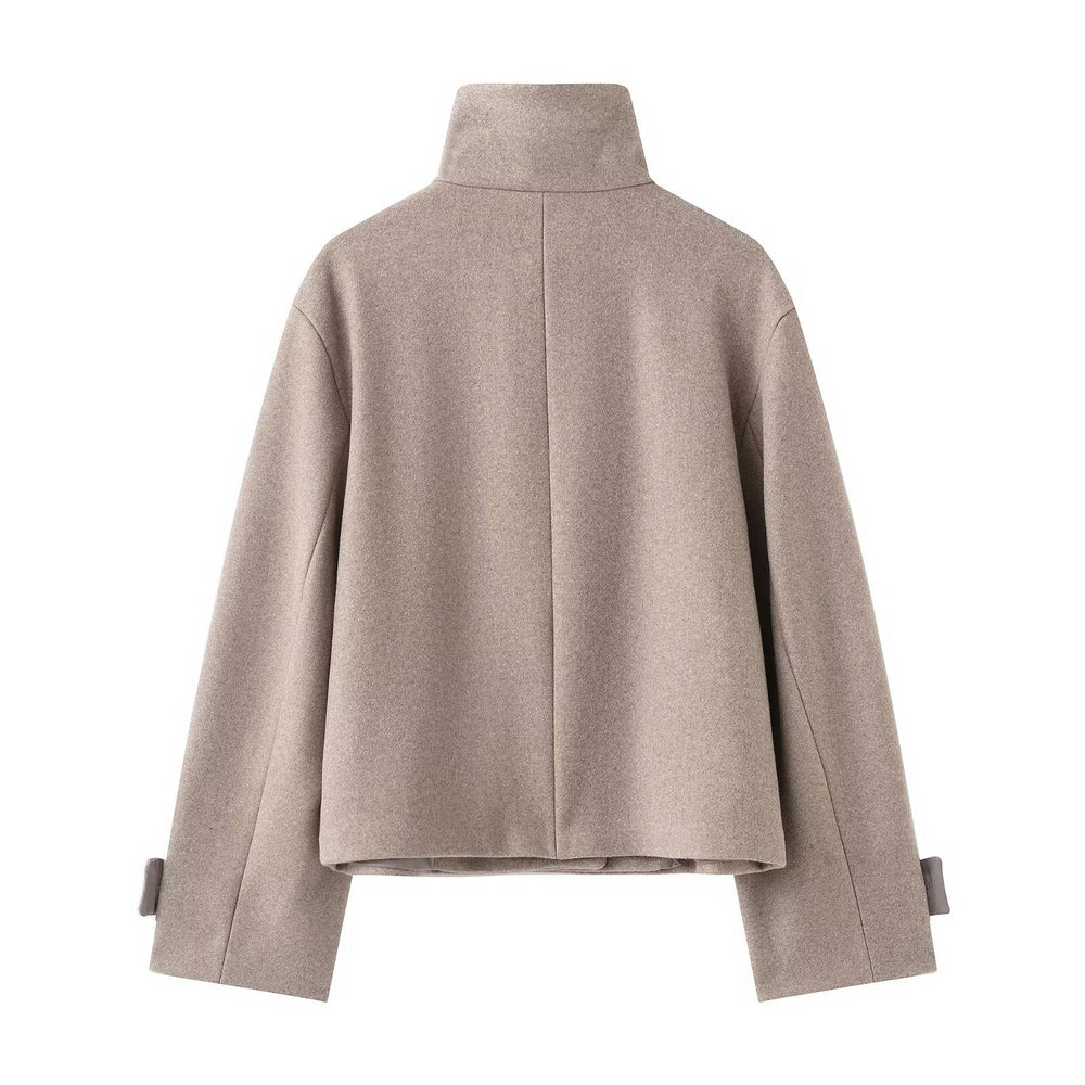 women's wholesale: european and american style  autumn/winter new arrivals - petite casual stand collar jacket/outerwear top