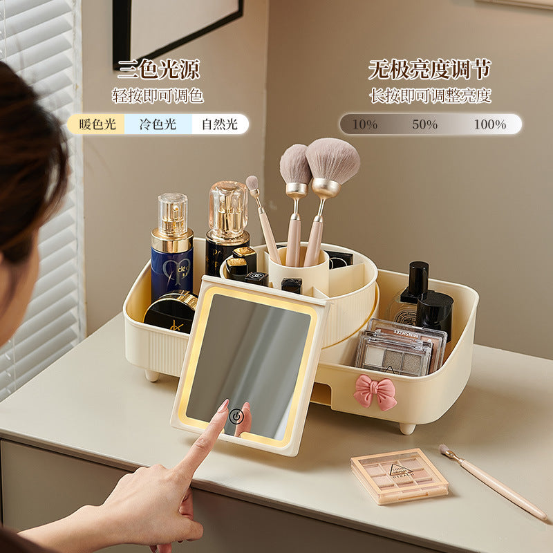 Xinle Thickened Storage Box Plastic Vertical Shelf Large Desktop Multifunctional Cosmetics Integrated Finishing Box