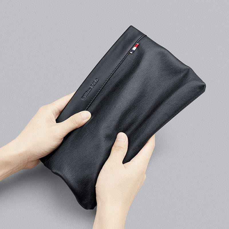 Emperor Paul Men's Clutch Bag High-end Leather Envelope Bag Casual Business Large Capacity Clutch Bag Men's Bag Wholesale