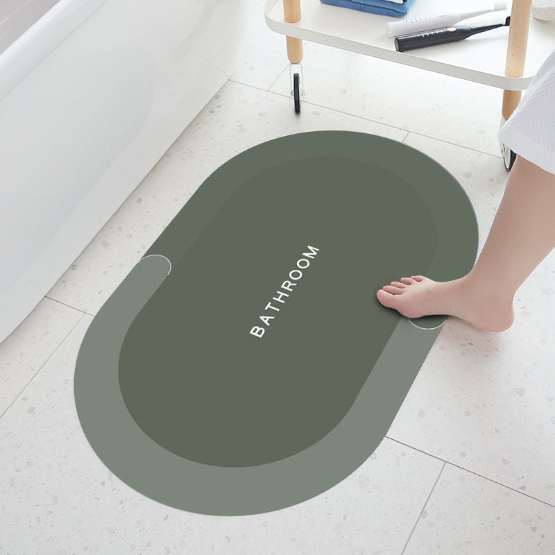 soft diatom mud floor mat bathroom non-slip mat casual toilet bathroom door absorbent quick-drying foot mat