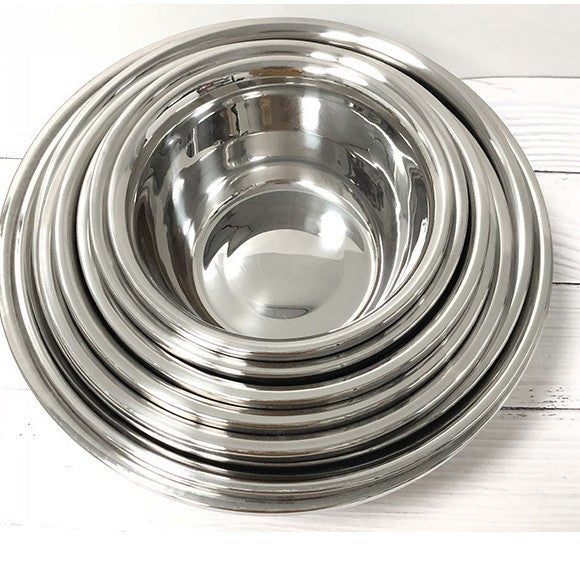 304 thickened and deepened kitchen multi-purpose round stainless steel basin, vegetable basin, cooking basin, wash basin, seasoning jar, soup basin