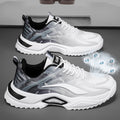 Men's spring 2025 new casual running sneakers - men's height increasing winter breathable white dad shoes - trendy sneakers
