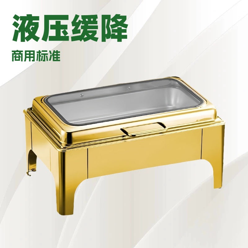 supply buffet stove hotel breakfast stove heat preservation stove visual heating meal stove chafing dish