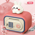 kids cartoon piggy bank multi-function large capacity dual-mode unlocking automatic sensor money-saving toy