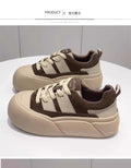 Retro maillard bread shoes women's 2026autumnew arrival super popular inseasiest for matchthick solecasual german training sneakers