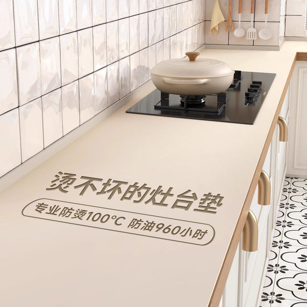 Silicon TPU thickened tablecloth waterproof, oil-proof, wash-free and anti-scalding premium dining table mat coffee table kitchen stove mat