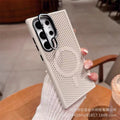 Samsung s26 ultra case: magnetic, honeycomb breathable, anti-drop, with lens protection and integrated stand