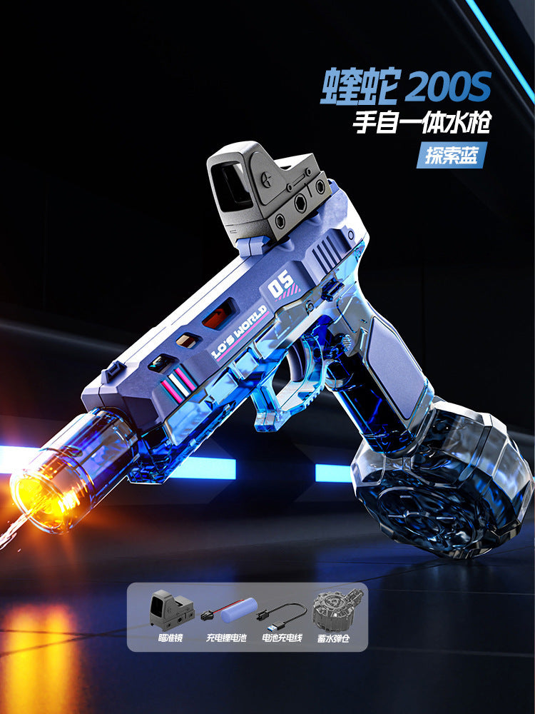 new arrival victor electric burst water gun automatic water absorption manual automatic linkage reloading large capacity water gun