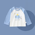 Pure cottonkidsspring & falllong sleevest-shirt boysautumtops single wear boys and girls bottom shirtkids styletops