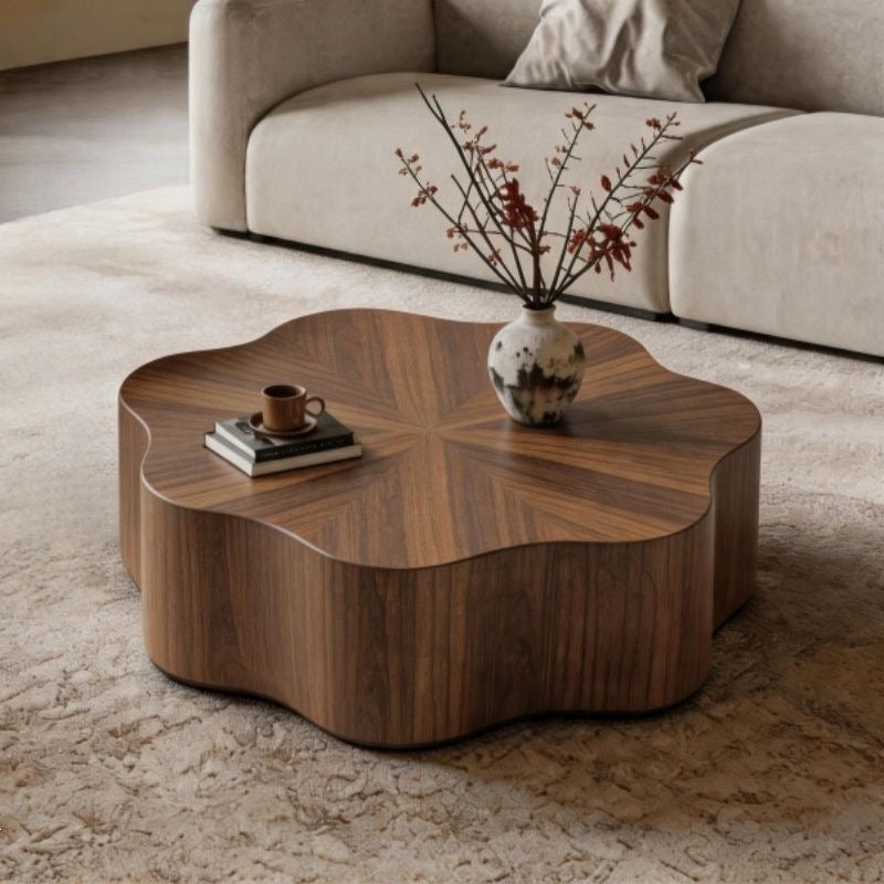 Butterfly coffee table can be rotated new chinoiserie normcore coffee table living room for home medieval style environmental-friendly petal cloud tea table