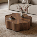 Butterfly coffee table can be rotated new chinoiserie normcore coffee table living room for home medieval style environmental-friendly petal cloud tea table