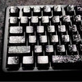 Carbon fiber side-engraved keycaps, 119 keys, compatible with wooting bee magnetic switch mechanical keyboards, pbt keycaps, universal fit