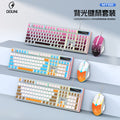 Dou ni mt100 wired mechanical feel keyboard and mouse combo - rgb backlit metal panel with breathing light