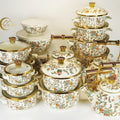 hot-selling thousands of beauties, flowers, birds and fragrant roses 20/24/30cm enamel soup pot