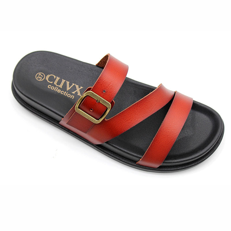 Wholesale Shoes时尚女式夏季厚底拖鞋时尚搭扣沙滩鞋拖鞋工艺鞋