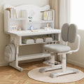 Top student edition 80x50 desk + ergonomic mesh back chair + grey