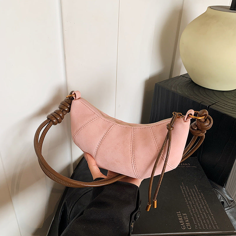 Retro casual dumpling bag women 2025 new autumn trend versatile shoulder bag niche fashion versatile messenger bag