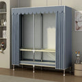 Simple wardrobe assembly steel pipe thickenedthickened home rental bedroom fabric steel frame storage steel pipe wardrobe