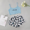 fashionnew arrivalletterhoneyprinting suspender tops shorts home wear pajamas sexysuit women's clothing