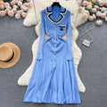 Xiaoxiangfengknittingdress women's fall and winternew arrival women's bottom skirtelegant waist contrast colorembroidersweaterlong skirt