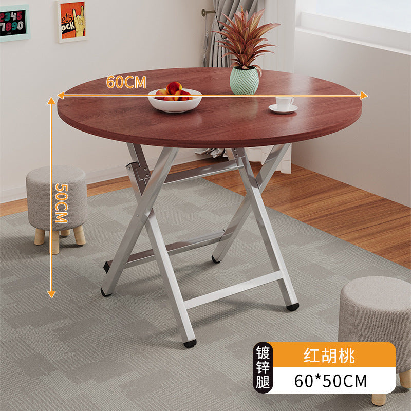 Foldable table dining table for home small table outdoor portable stall small apartment rental house simple dining square table