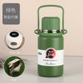 316 stainless steel tumbler with temperature display - keeps drinks hot or cold, ideal for outdoor sports. large capacity, portable water bottle with custom engraving available