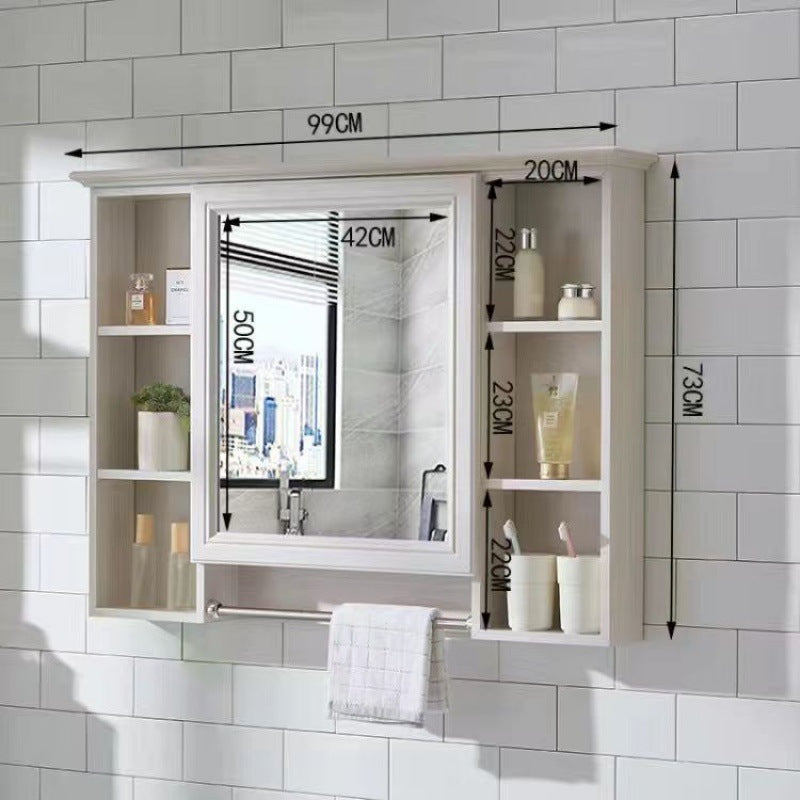 Bathroom Mirror Bathroom Wall-mounted Shelf Mirror Cabinet Bathroom Mirror Cabinet Bathroom Dressing Mirror Wall Mirror Box