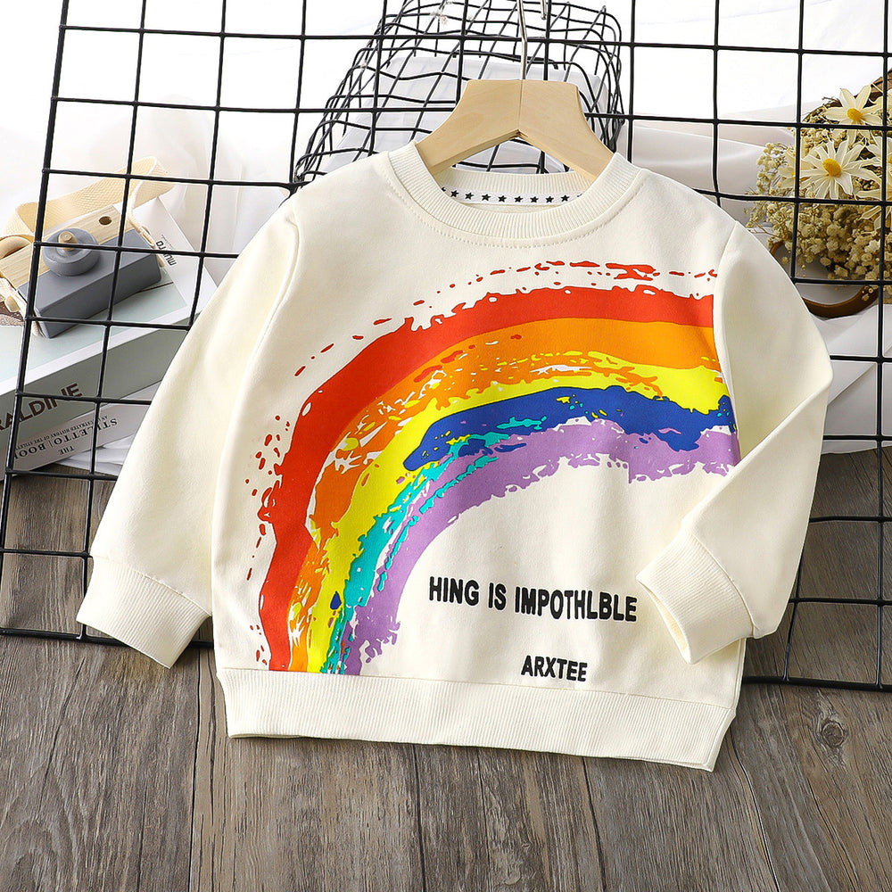 Children's hoodie  autumn collection, 100% cotton, long sleeve t-shirt for boys and girls, infant and toddler pullover top