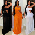 C7726 cross-border   fashion women's sexy mesh see-through bodycon mini dress