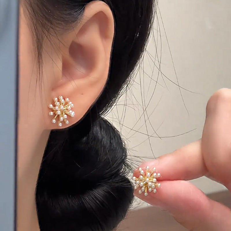 925 silver needle spring and summer flower earrings for women classy super fairy elegantbest selling earrings 2026 small fresh earrings