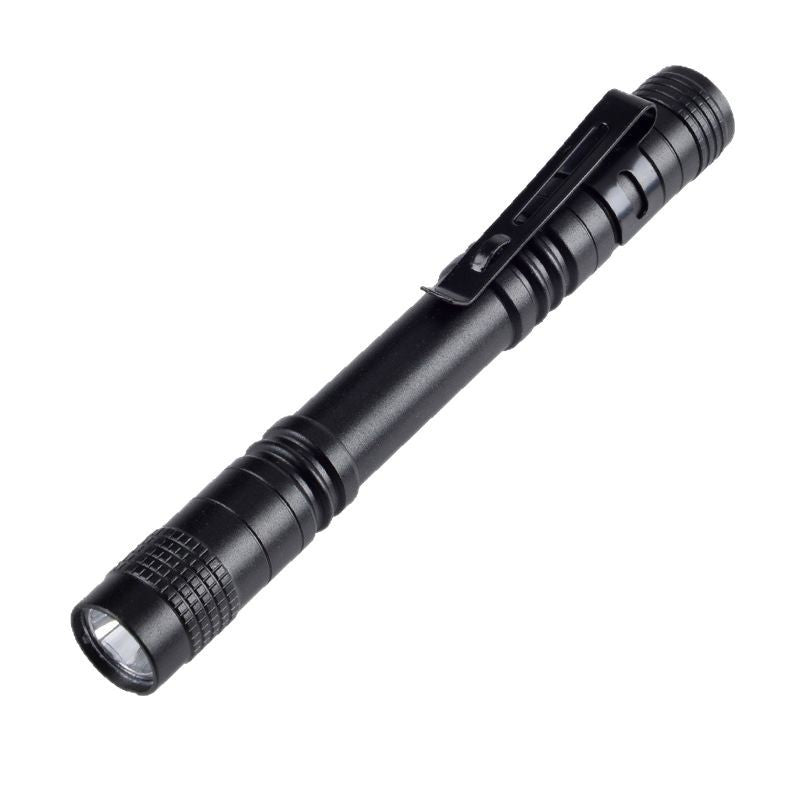 Cross-border Portable Mini LED Flashlight Aluminum Alloy Pen Shaped Household Hand Flashlight AAA Outdoor Strong Light Flashlight